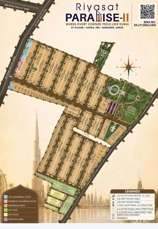 Riyasat Paradise-II master plan layout